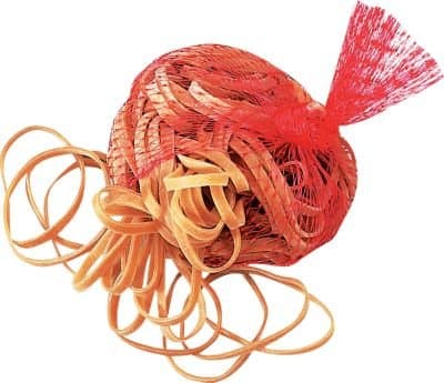 WWW products Toy Rubberband Gun Ammo Large Replacement Rubber Bands - Size 125 - 5" L x 1/8" W - Contains Approx 50 Bands