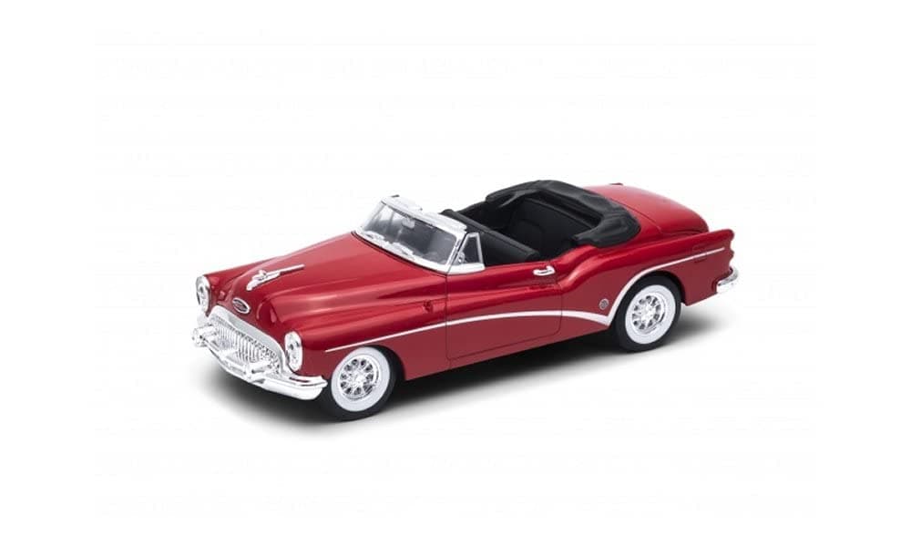 1:24 scale Diecast Model Car Compatible with Buick Skylark Convertible (1953) in Metallic Red
