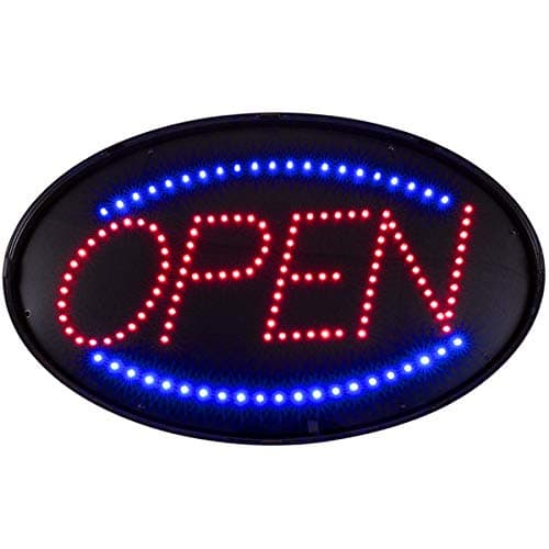 CHOSEN Big Open & Closed LED Neon Animated Business Shop/Restaurant/Store Sign