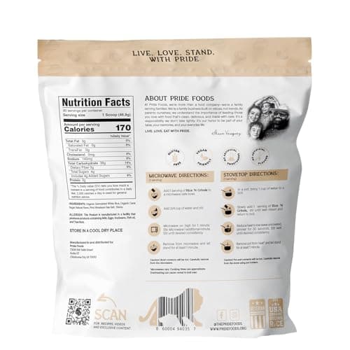 Pride Foods Rice 'N Grinds 100%天然ホットライスシリアル ココナッツクリームパイ 30食分 50オンス