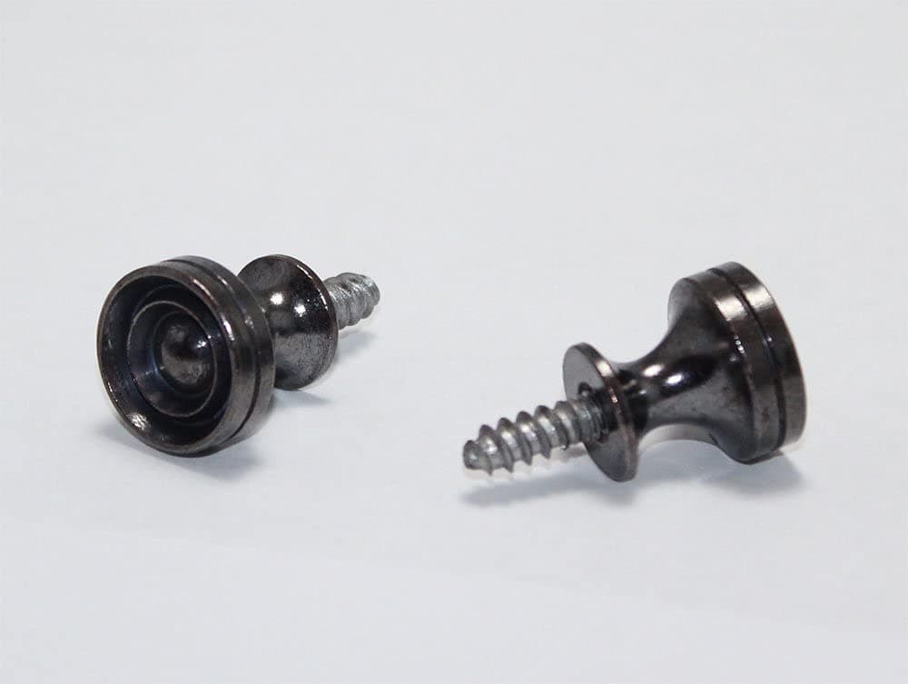 Antique Bronze Piano Desk Knobs with Wood Screws - 1 Pair - Furniture Repair