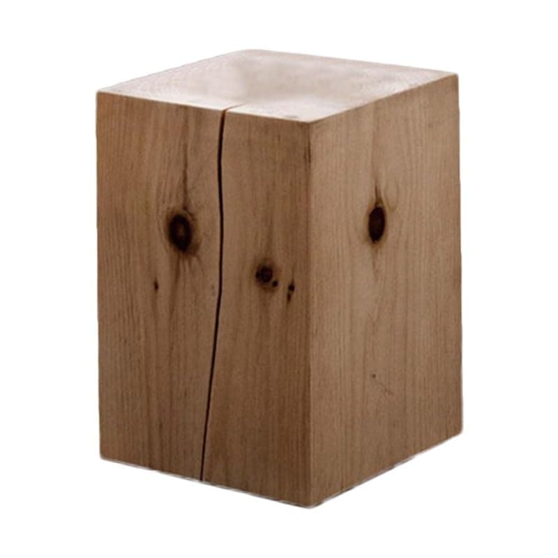 Wooden Cube Pedestal For Parties, Vintage Texture Sculpture Display Base, Floor-Standing Photography Props Columns, Strong Load-Bearing Plinth Stand(Brown,30x30x70cm)