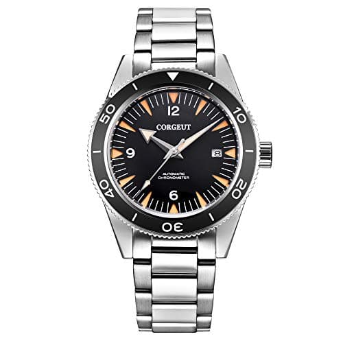 Mens Watches Automatic Mechanical Analog Wrist Watch with Date, Japanese Movement, Sapphire Crystal, Luminous, 41mm