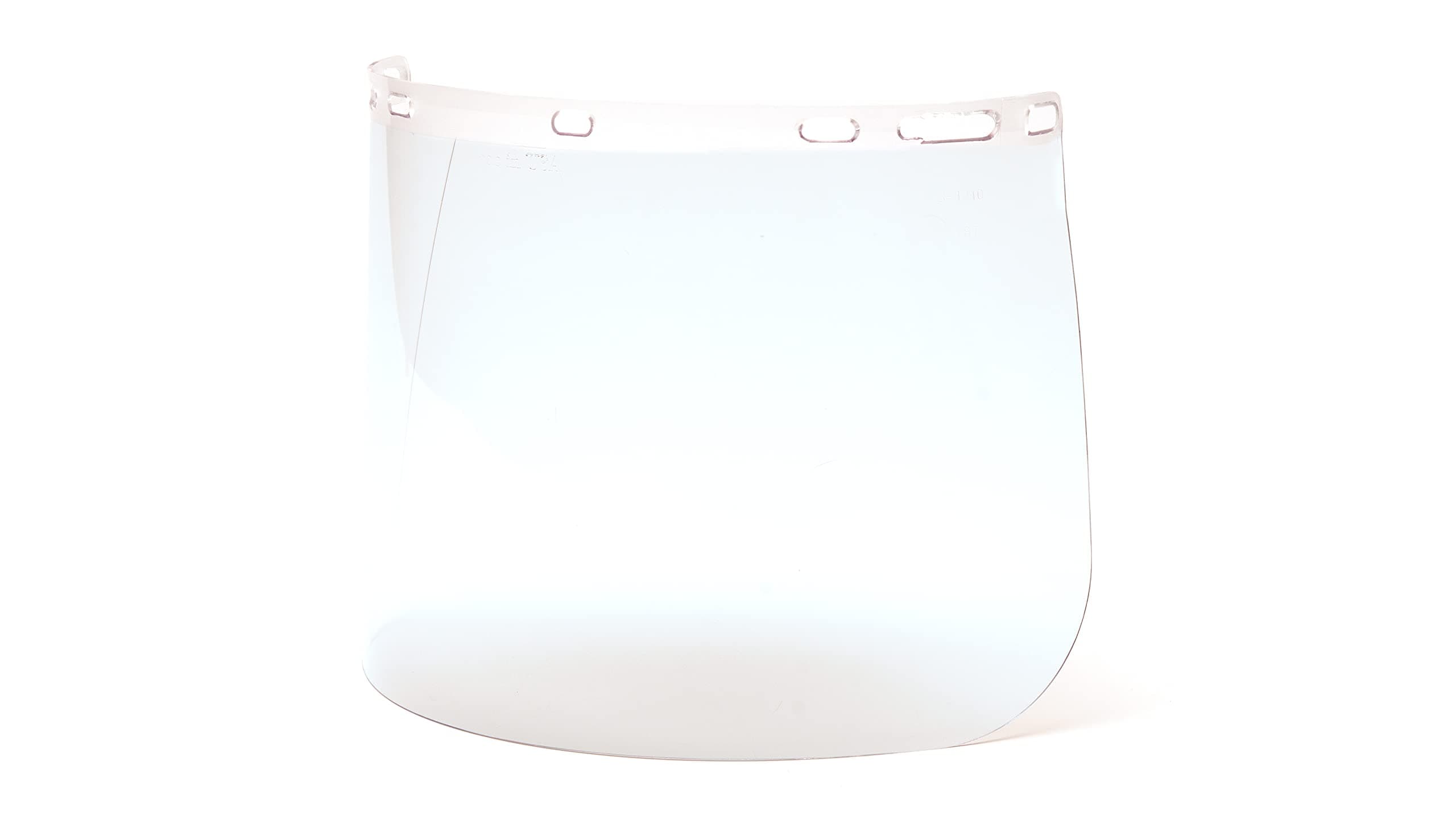 Safety Full Face Shield Eye and Head Protection (Headgear NOT Included), Clear Polyethylene, ANSI Z87