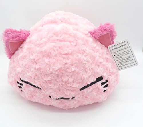 15" Jumbo Size Cute Nemuneko Cat Kitty Plush Doll ~Furry Soft Pink~