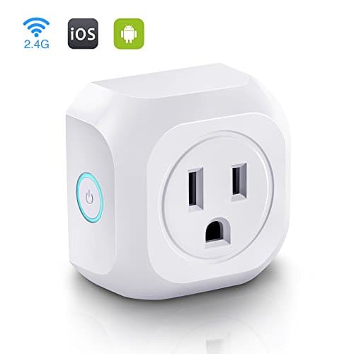 Wifi Smart Plug Outlet Compatible with Alexa Google Home Remote Control Outlet with Timing Function