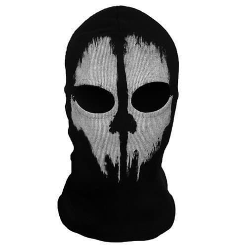 2 Hole Balaclava Ghost Skull Face Mask Bike Motorcycle Helmet Hood Ski Sport Neck Face Mask Halloween Horror Call of Duty