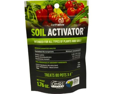 Earth Alive Soil Activator/Soil Inoculant, Biofertilizer, Biostimulant for All Plant Types and soils, 5 pkgs.