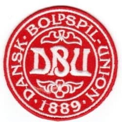 Denmark Danska 1889 Football Round Soccer Iron on 3" Patch Crest Badge New