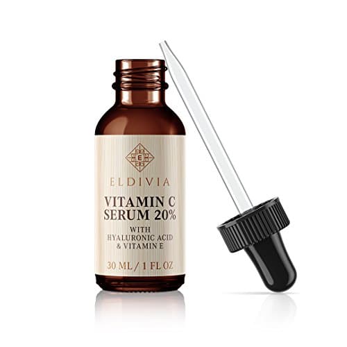 Vitamin C Serum for Face with Hyaluronic Acid and Vitamin E - 20% Potency - Best Anti Aging Facial Serum for Skin & Eyes - Anti Wrinkle, Fine Lines and Dark Spots - Reduces Acne Scars - 1 Ounce