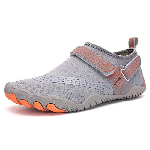 ANDUNE Men's Barefoot & Minimalist Cross Training Shoes - Orange Bolts | Wide Toe Box | Zero Drop Sole