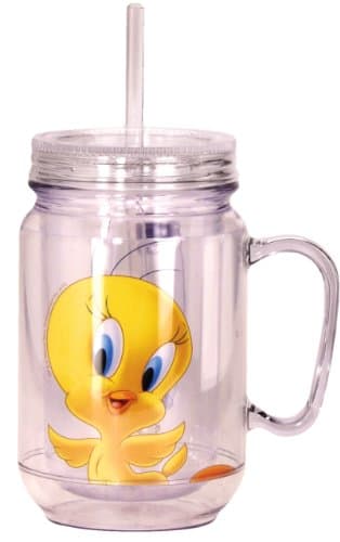 Looney Tunes Tweety Mason Jar, 16 ounces, Yellow