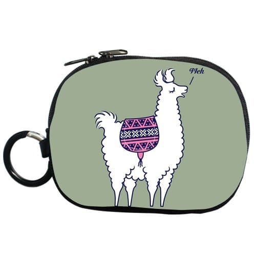 Generic Personalized Generic Personalized Pink Aztec Alpaca Pattern Seat Cushion and Sheep Meh for Zippered Throw Pillowcase 18x18 inches (one sides)for Coin Purse (Two Side)