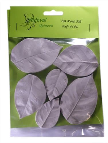 Sugarcraft Leaf Veiner - Tea Rose Leaf Set of 3 - Flowers for Celebration and Wedding Cake Decoration