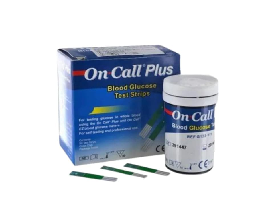 3S On Call Plus 50 Glucometer Strips - Model No 394413