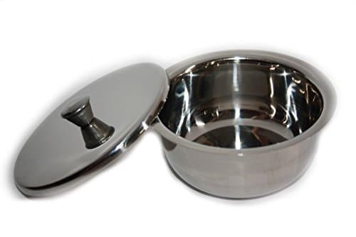 Razzoor Stainles Steel Lathering bowl with lid