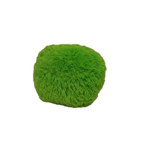 Golden Quality Bedding Plush Ball Pillow Faux Fur Soft and Comfy 9 X 12 Throw Pillow Set of 2(Lime)