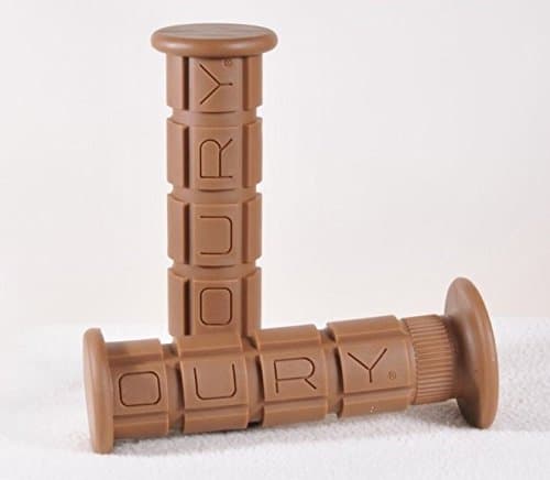 Oury Road/Street Motorcycle Grips Anti-Vibration Gummy (Brown)