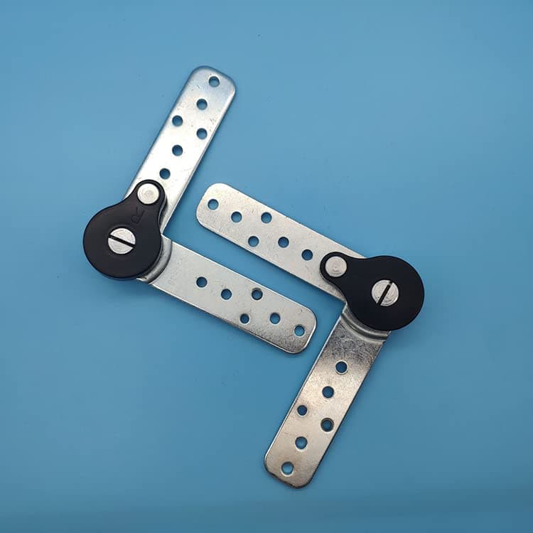 Sofa Arm Automatic Adjuster, Sofa Bed Headrest Adjustable Angle Adjuster, 2 pcs Furniture Hinge Ratchet Folding Connecting Hinges for Sofa Armrest Headrest Angle Adjuster
