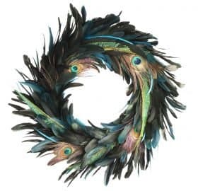 Gislea Graham Peacock Feather Wreath