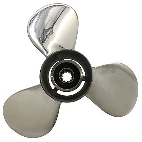 9.9x12 9.9x13 9.9x14 Stainless Steel Propeller for Tohatsu Nissan Outboards 25/30HP 3 Blade 10 Spline RH SS Props Polished