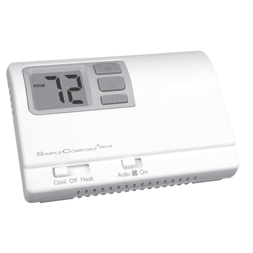 ICM Controls SC2010L Non-Programmable Dual Powered Thermostat, 1H/1C