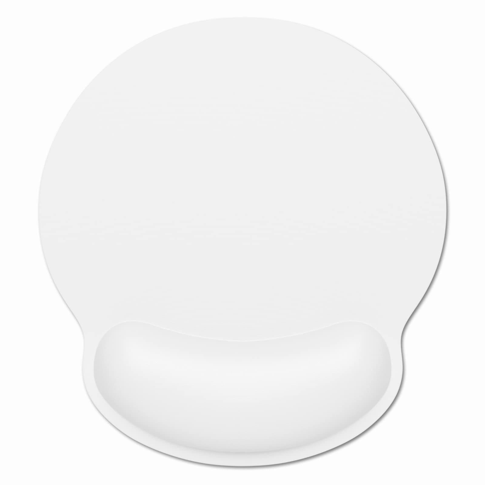 Dapesuom Ergonomic Mouse Pad with Wrist Support, Comfortable Memory Foam Wrist Rest for Easy Typing Pain Relief, Cute Computer Gaming Desktop Mouse Mat with Non-Slip Base for Laptop, Office, White