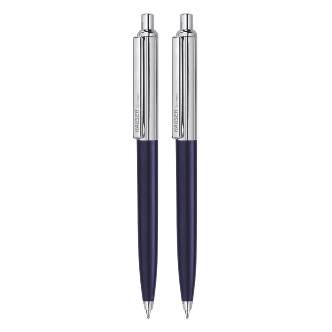 Berlin Half Metal Ball Pen Box Pack | Retractable Mechanism With Smudge Free Writing | Attractive Designer Pen | Smooth, Sturdy, Refillable Pen | Ideal For Gifting | Blue Ink, Pack Of 2