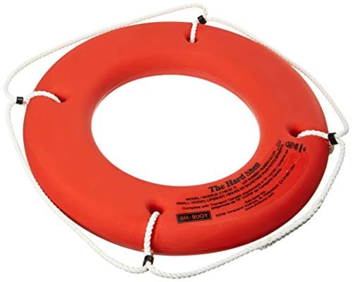Jim-Buoy C-HS-24 O Canadian Hard Shell Lifebuoy, Small Vessel Series - 24", Orange