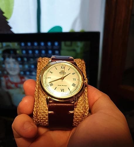 Hemsut Leather Watch Bands, Watch Bands for Men Women, Horween Leather Quick Release Handmade Watch Strap Soft Vintage Replacement of 18mm, 20mm, 22mm