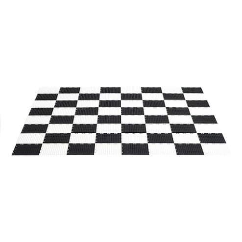 Plastic Chess Game Board - 4 feet 8 inches x 4 feet 8 inches - Compatible with 12 Inch and 16 Inch Chess Sets and 4 Inch Checkers