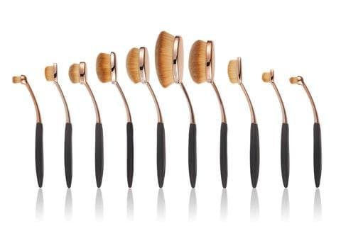 Niko Pro OVA Complete Foundation All face Make Up Brush Set (10 Brushes)