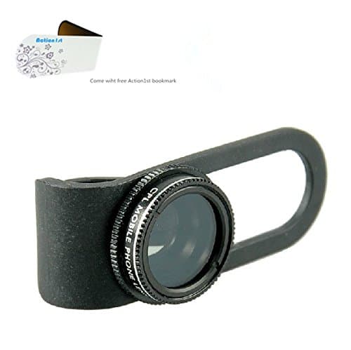 Action1st Universal Clip on Detachable Circular Polarizer(CPL) Lens Kit for iPhone 4 4S 4G 5 5G 5S 5C Samsung Galaxy S2 I9100 S3 I9300 S4 I9500 Note1/2/3