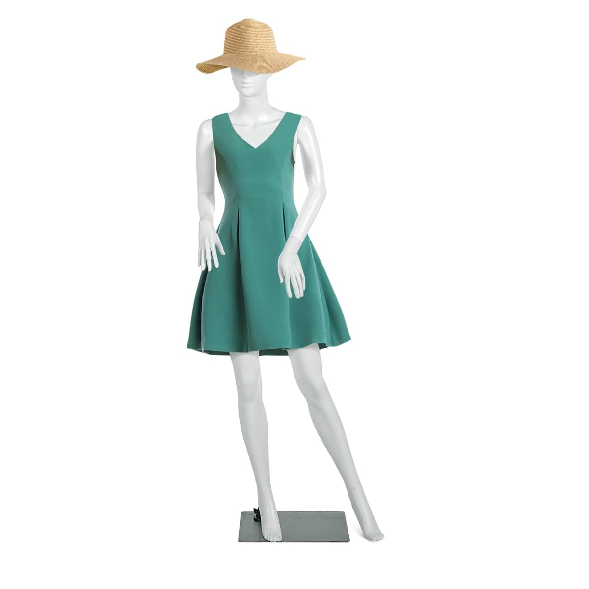 BETTARY Female Mannequin, 70 Inches Well Proportioned Female Model, Realistic Female Model with Full Body Torso and Adjustable Bracket, Plastic Model with Metal Base for Clothing Display, White