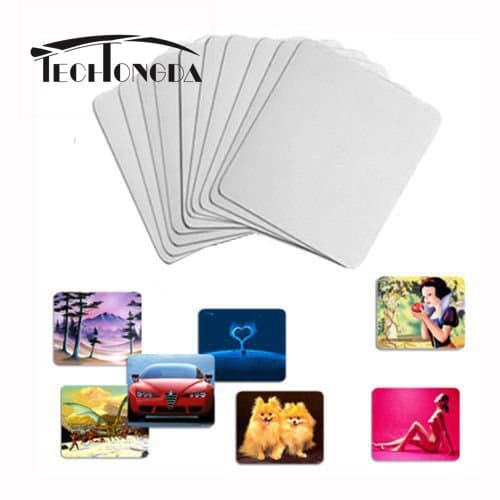10pcs Blank Mouse Pad for Sublimation Ink Transfer Heat Press Printing Crafts