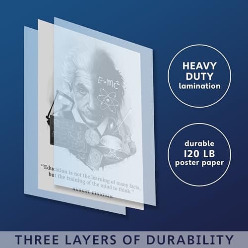 Palace Learning Albert Einstein Poster - Inspirational and Motivational Quote (18 x 24, Laminated)