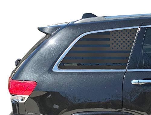Tactical Decals - American Flag Decal for Jeep Grand Cherokee - 4 door (Matte Black) WK2A