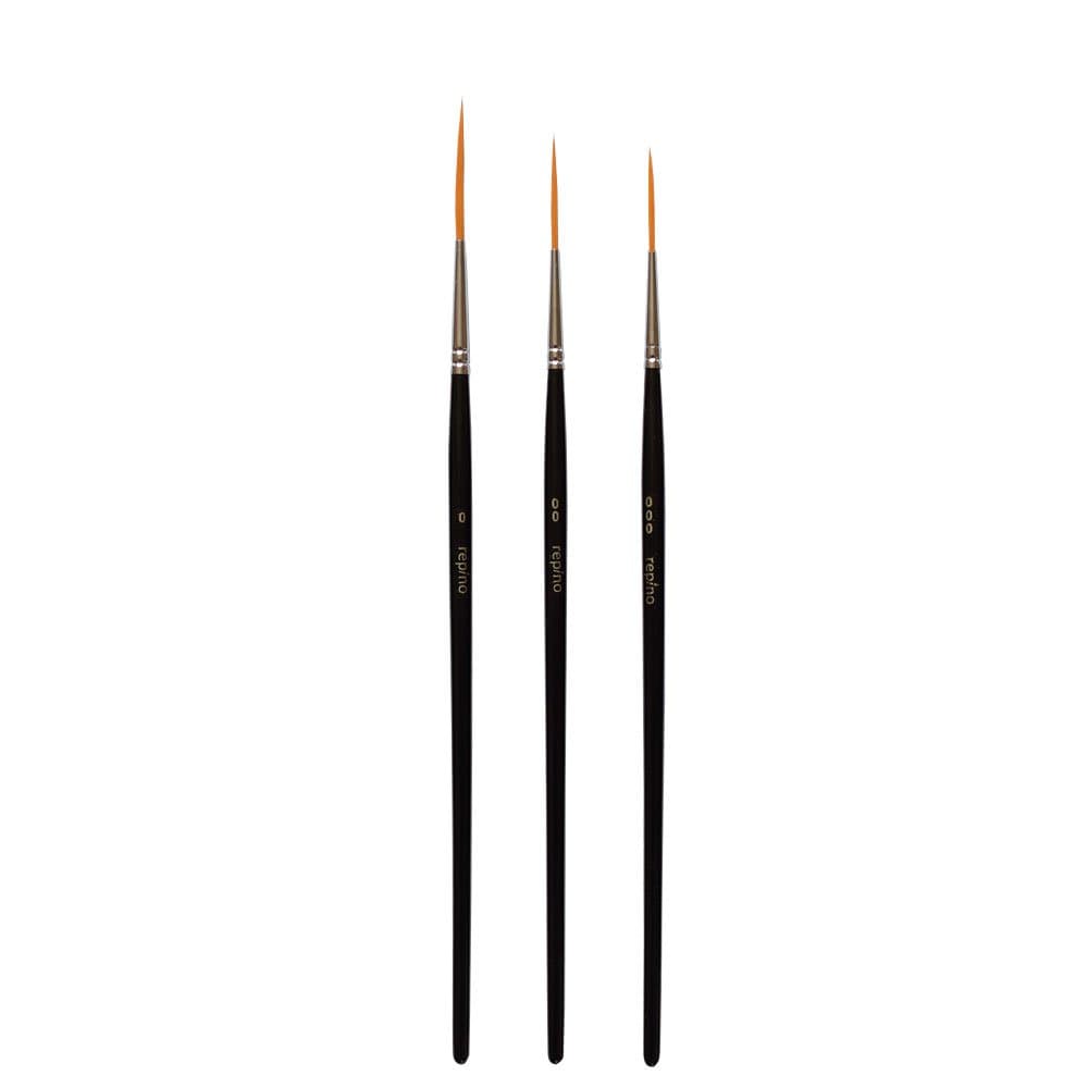 Schlepper-Set of 3 Writing Brushes, Size 000, 00, 0