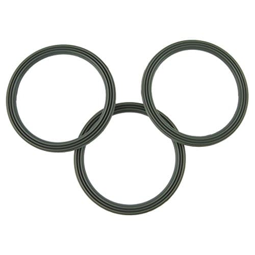Ufixt Liquidiser Sealing Base Ring Ridged 3 Pack Compatible with Kenwood FP698 FP720 Replacement Blender Jug Gasket Seal