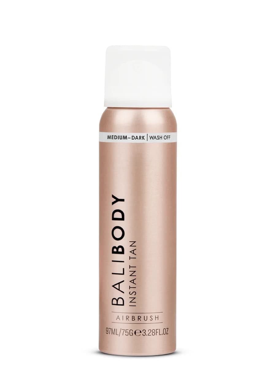 BALI BODY Instant Tan - Medium to Dark, Skin Perfecting Aerated Spray, Flawless Airbrushed Bronzed Finish, Vegan & Cruelty-Free (97 ml/3.28 fl oz)