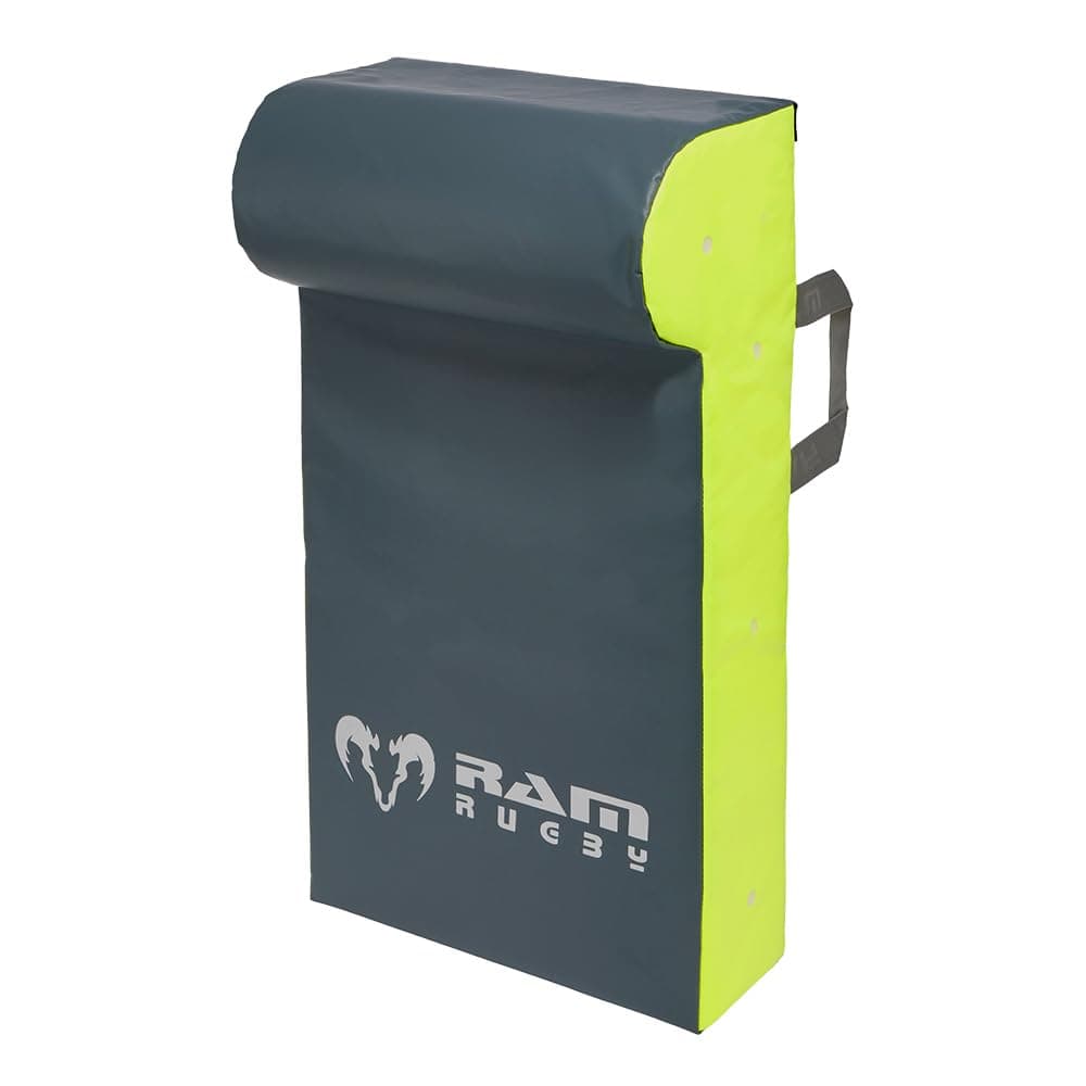 Ram Rugby Single Wedge Hit Shield - Contact Pad - Tackle Shield - Club Quality - Industrial-Grade Water-Resistant PVC - UK Made - Large, Medium or Small - Suitable for Seniors, Juniors & Minis