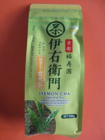 Japanese Green Tea Iyemon CHA Matcha Blend Genmaicha 200g From Japan