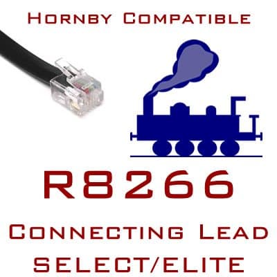 PC Supplies LimitedHornby Compatible R8266 3 Metre - Connecting Lead for Select and Elite 00 Gauge RJ12 4-Wire Lead Digital (DCC) Power And Control