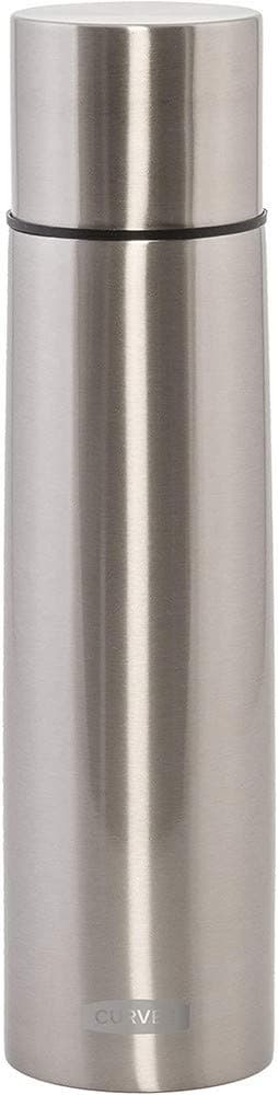 Curver 822334 Living Stainless Steel Double-Walled Insulating Flask Silver 7.4 x 7.4 x 31.5 cm 1 L