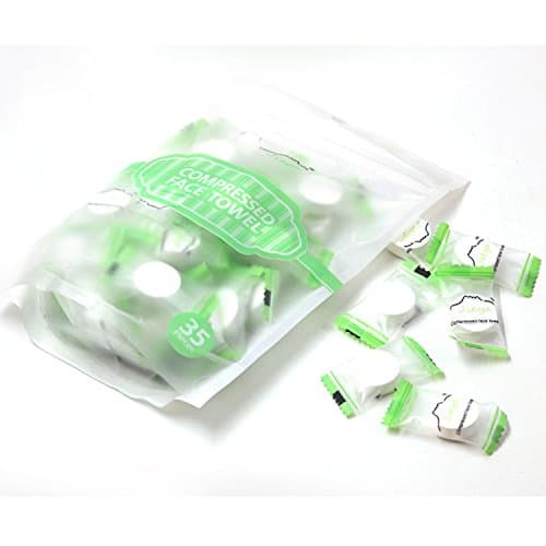 35 Pieces Individually Wrapped Hygienic Magic Compressed White Towel