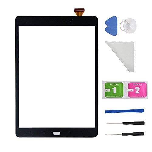 New Touch Screen Digitizer Glass For Samsung Galaxy Tab A9.7 SM-T550 T550 T551 T555 (Not Include LCD) With Adhesive and Tools (Black)