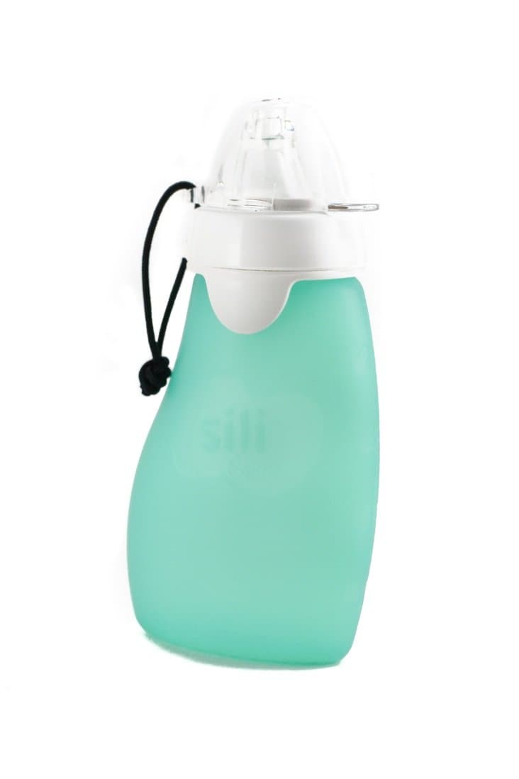 The Original Squeeze Company Sili Squeeze Spill-Proof, Leaf, 6 Ounce