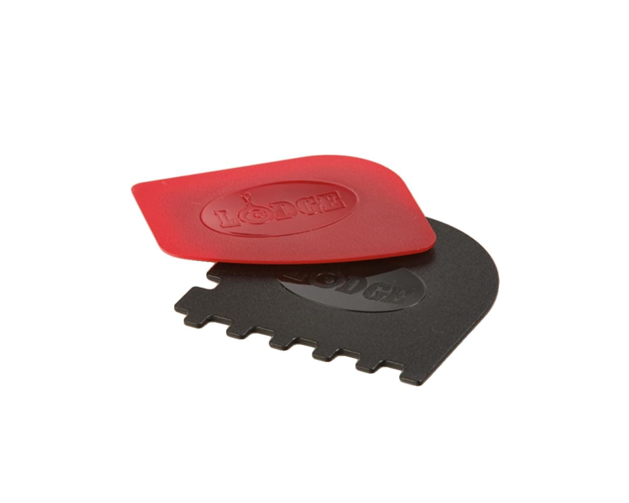 Lodge Silicone Grill Pan Scraper, Red/Black, Lodge
