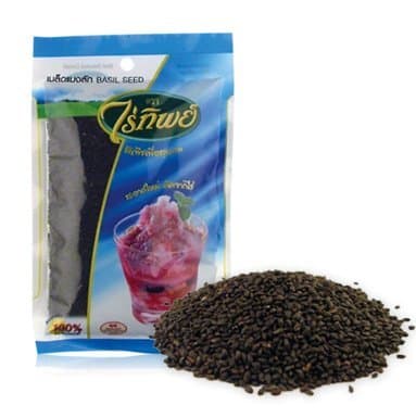 Basil Seed (500g.) By Raitip. Seeds for Weight Loss, Weight Control Product of Thailand (Limited Edition)