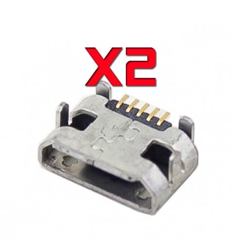 RVOUSA_2 X Micro USB Port Charging Port For ASUS Memo Pad HD 7 ME173X-A1-PK Replacement Part